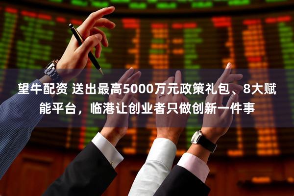 望牛配资 送出最高5000万元政策礼包、8大赋能平台，临港让创业者只做创新一件事